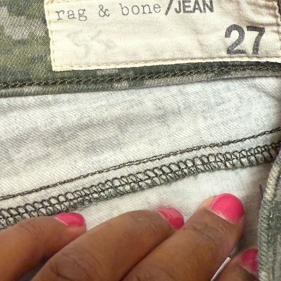 Rag & Bone jean shorts low rise camouflage green size 27 - Picture 8 of 10